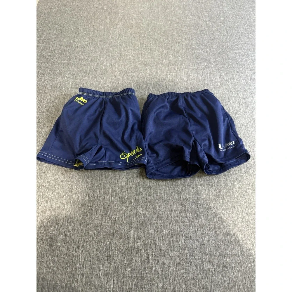 Bundle Of 2 Speedo Swim Trunks With Built In Diaper Sz M 12M
